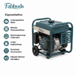 Fabbods Benzin-Generator mit Transporträdern, Voltmeter und AVR-Spannungsregelung – Bild 3