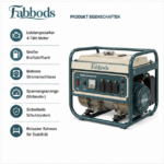 Fabbods Benzin-Stromerzeuger mit Stahlrohrrahmen (230V / 400V) – Bild 3