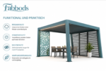 Fabbods Aluminium-Pergola mit verstellbarem Lamellendach, LED-Beleuchtung und Seitenelementen – Bild 4