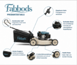 Fabbods Benzin-Rasenmäher mit 4-Takt-Motor, Stahlgehäuse und 6-facher Schnitthöhenverstellung – Bild 3