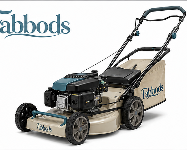 Fabbods Benzin-Rasenmäher mit 4-Takt-Motor, Stahlblechgehäuse und 6-stufiger Schnitthöhenverstellung